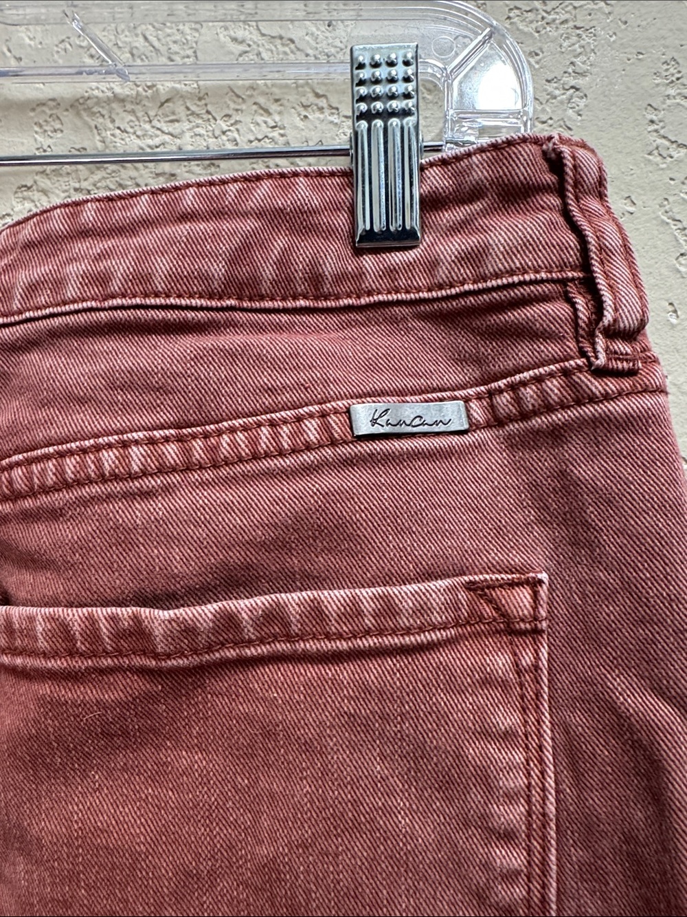 Kancan Wide Leg Jeans Women’s Size 15/31 Mauve Dusty Rose High Rise Denim - Picture 7 of 9